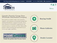Tablet Screenshot of accessentry.ca